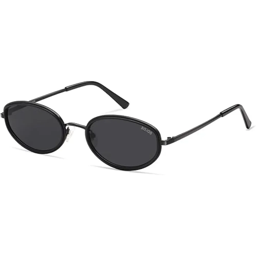 Trendy Oval Round Polarized Sunglasses for Men and Women Retro SJ1248